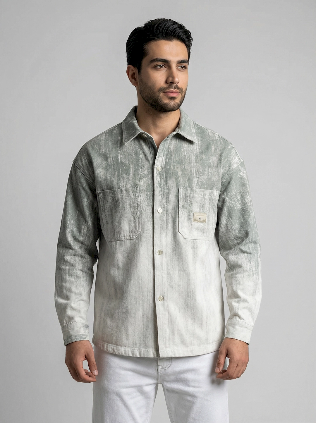 پیراهن آبرنگی مردانه 3733